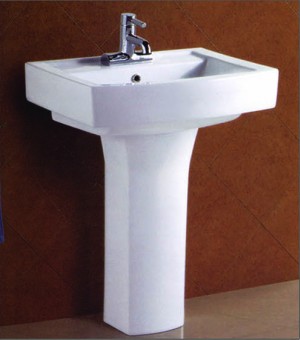 مغسلة بورسلان أبيض اوتس صيني 60*48*83سم # 32463